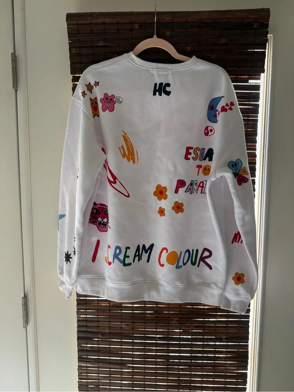 Mayfair Somebody Loves You Crewneck and sweat shorts set, sz s/m, euc RARE!